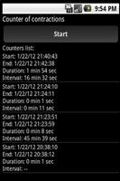 Counter of contractions Cartaz