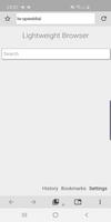 Lightweight Browser اسکرین شاٹ 2