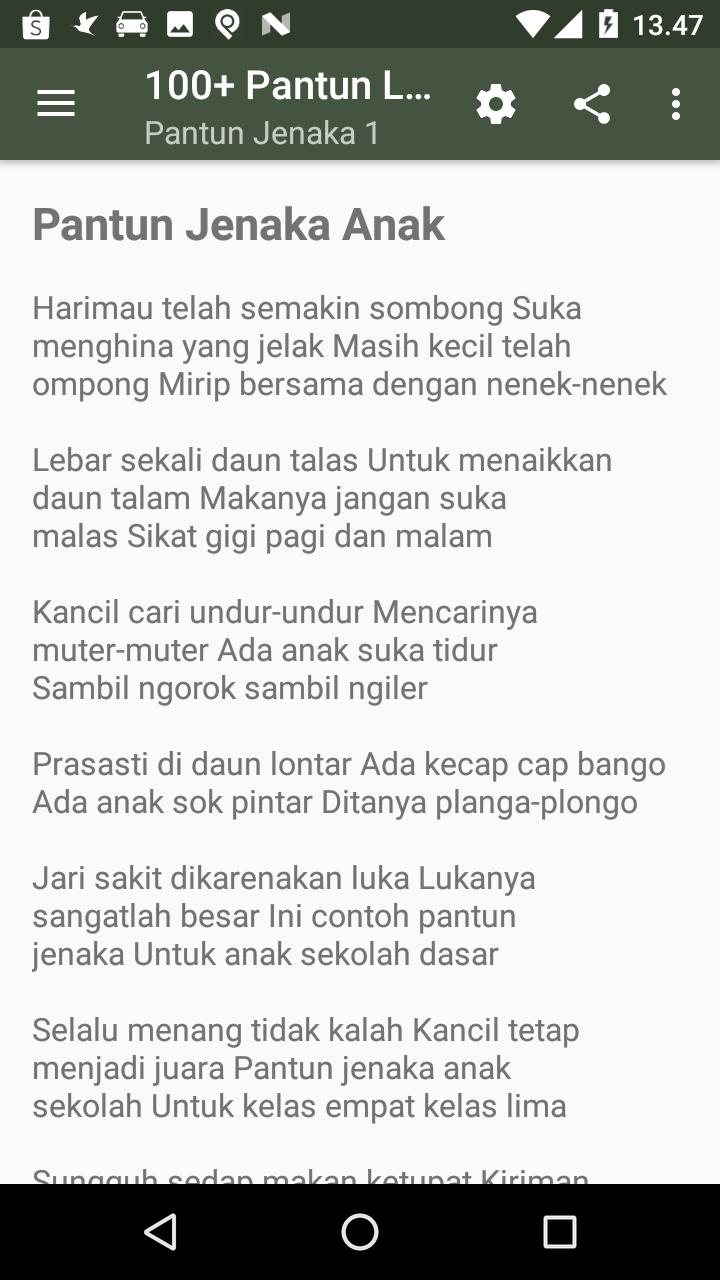 Koleksi Pantun Jenaka Lucu For Android Apk Download