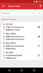 برنامه‌نما Train Timetable Italy عکس از صفحه