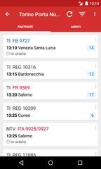 برنامه‌نما Train Timetable Italy عکس از صفحه