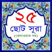 25 Small Surah Bangla ikona