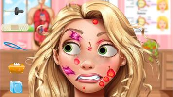 Cure face princess Rapunzel the medical kids games captura de pantalla 3