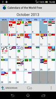 Calendars of the World - Free Affiche