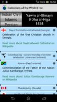 Calendars of the World - Free imagem de tela 1