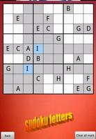 Poster Sudoku Letters Free