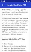 Free FTP Server - WiFi | Metro captura de pantalla 1