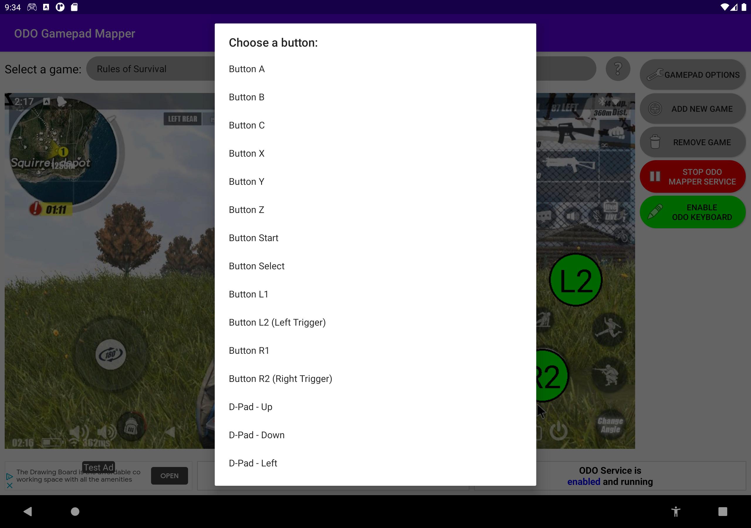 Descarga de APK de Odo Gamepad Mapper - No Root para Android