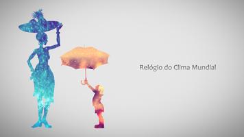 Relógio do Clima Mundial Cartaz