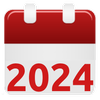 Calendrier 2024 icône