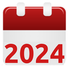 Calendar 2024, agenda آئیکن
