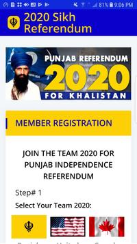 2020 Sikh Referendum poster