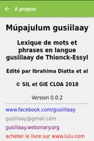 Lexique gusiilaay Affiche