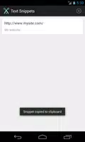 Text Snippets imagem de tela 1