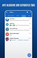 Sigma Messenger الملصق