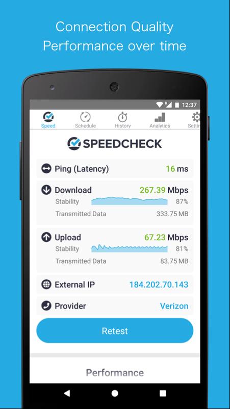 android 用の speedcheck speed test apk をダウンロード