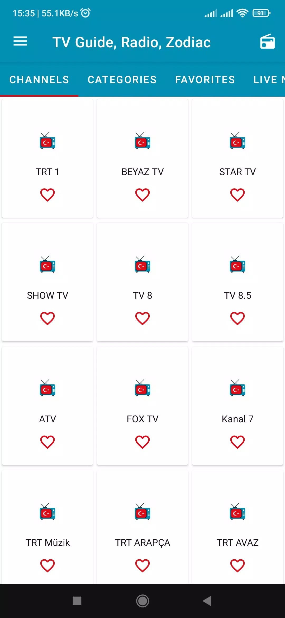 Скачать Canlı TV Rehberi - Mobil Radyo APK для Android