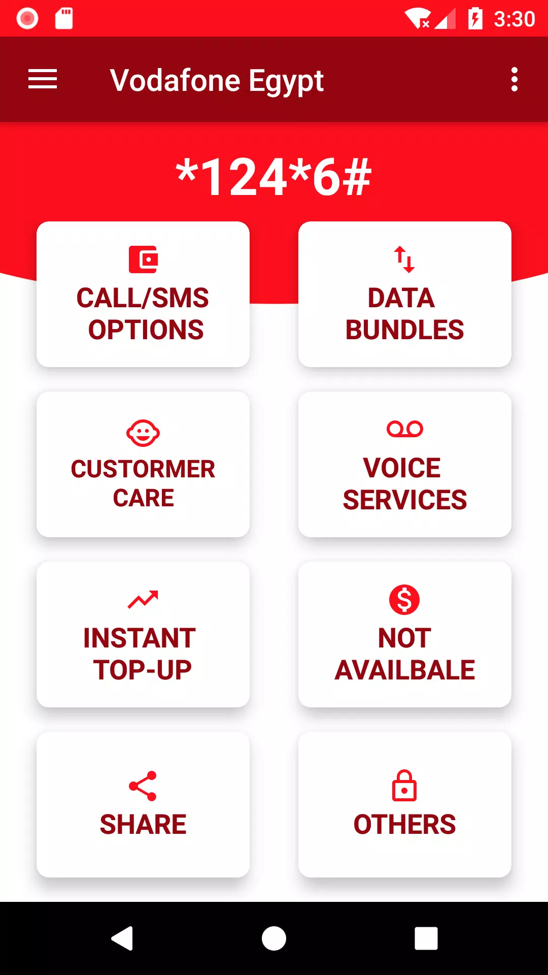 Descarga de APK de Vodafone Egypt - USSD Codes para Android