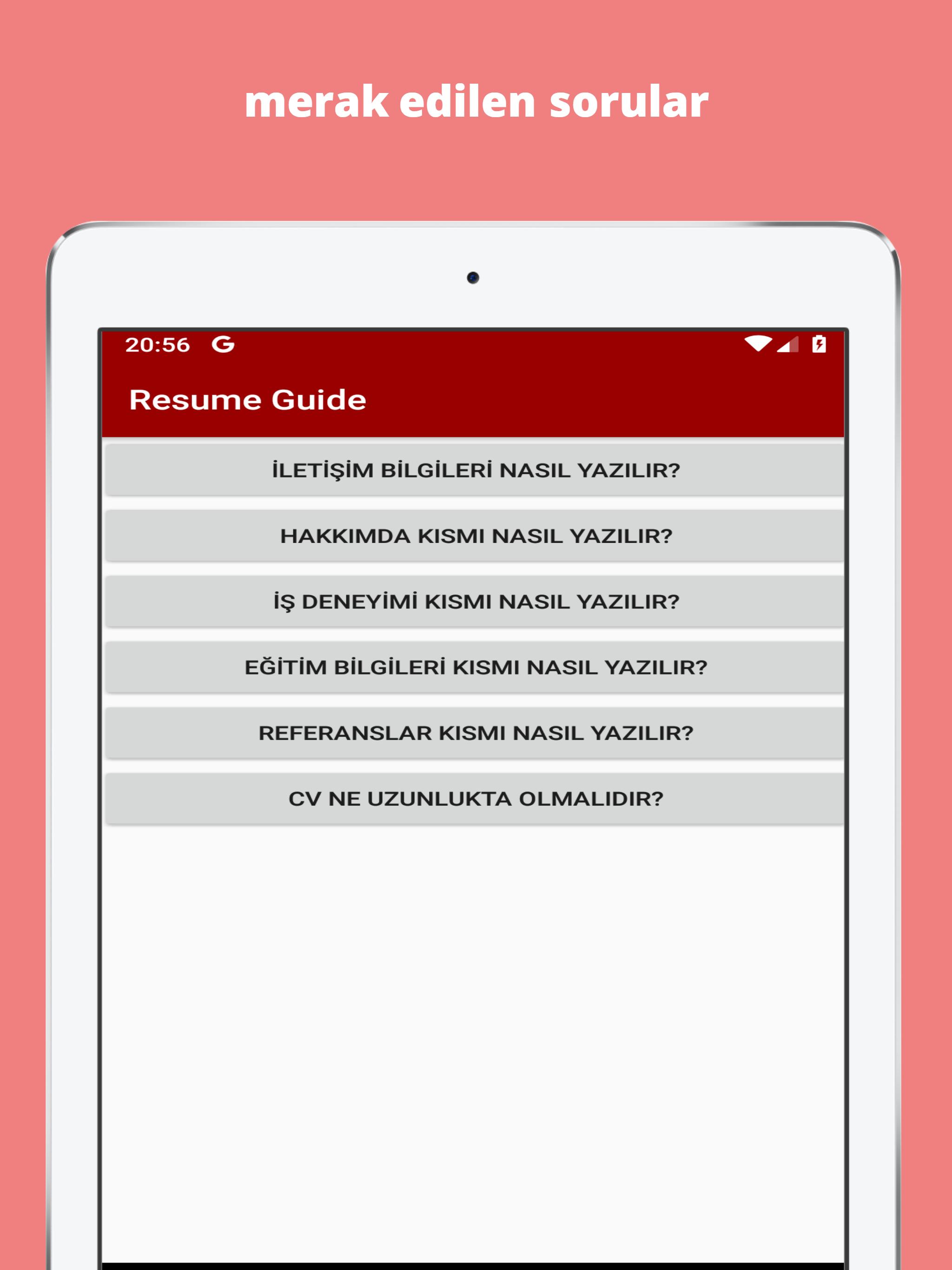 Android Icin Cv Hazirlama Ozgecmis Olusturucu Apk Yi Indir