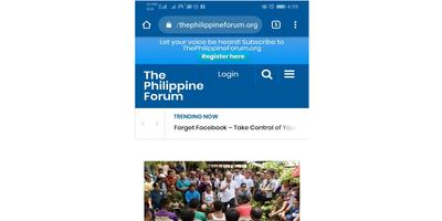 The Philippine Forum Affiche