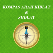 Kompas Arah Kiblat & Sholat أيقونة