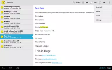 Tomdroid notes APK download