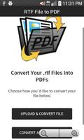 RTF File to PDF Affiche