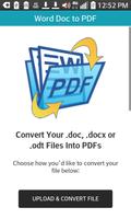 Word DOC to PDF poster