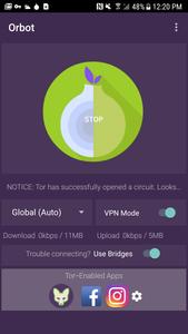 Orbot: Tor for Android screenshot 1