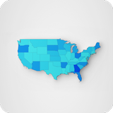 US States map আইকন