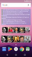 Geburtstage & Ereignisse Plakat
