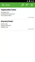 Not Defteri, Notlar, Listeler gönderen