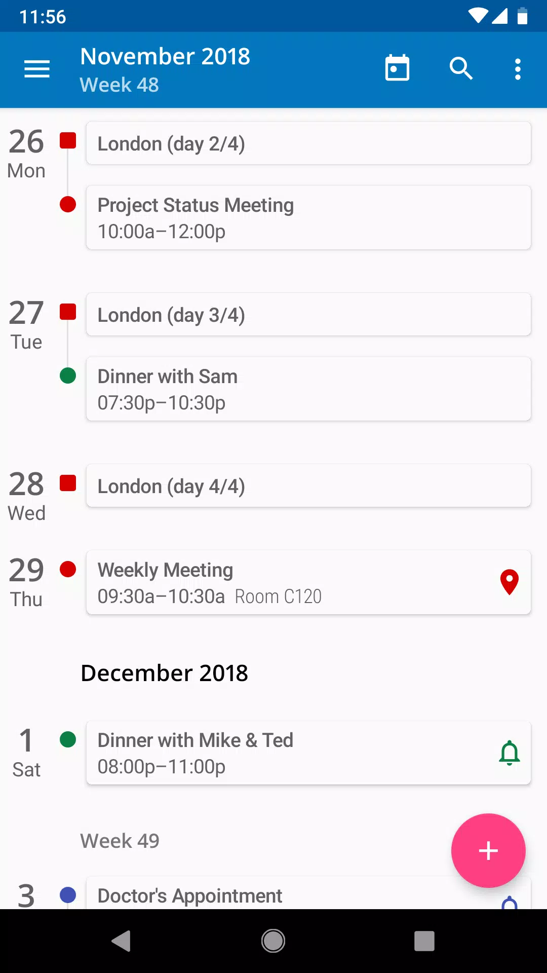 aCalendar+ Calendar & Tasks La Última Versión null para Android