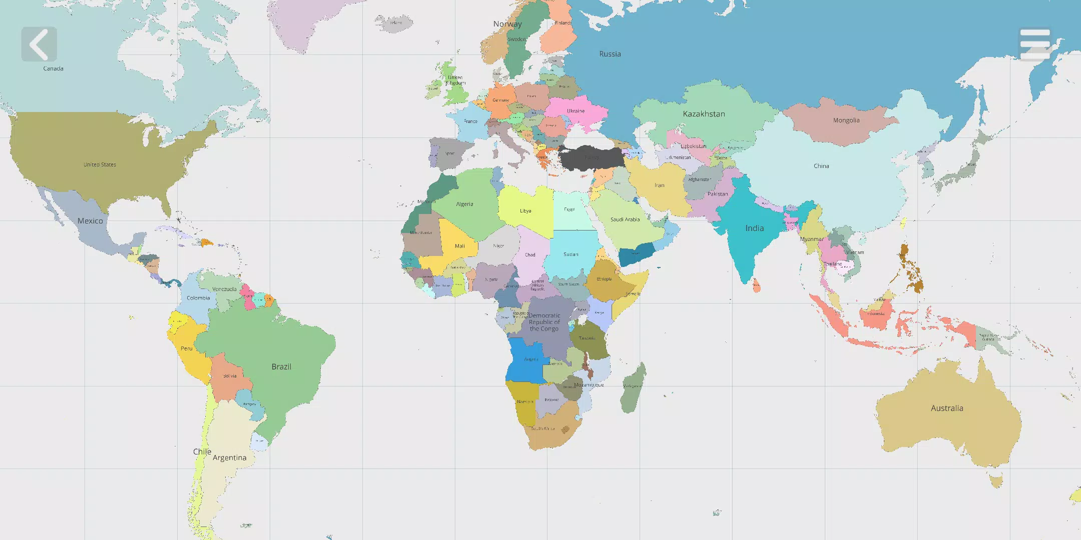 Maps of All Countries in the World: Geography Quiz para Android - Download