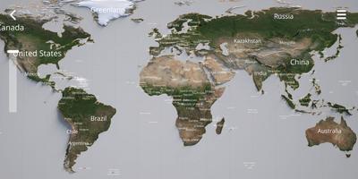 Mapa mundial Explorador Cartaz