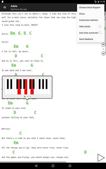 Guitar chords and tabs screenshot 5