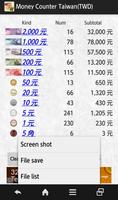 Money Counter Taiwan(TWD) تصوير الشاشة 2