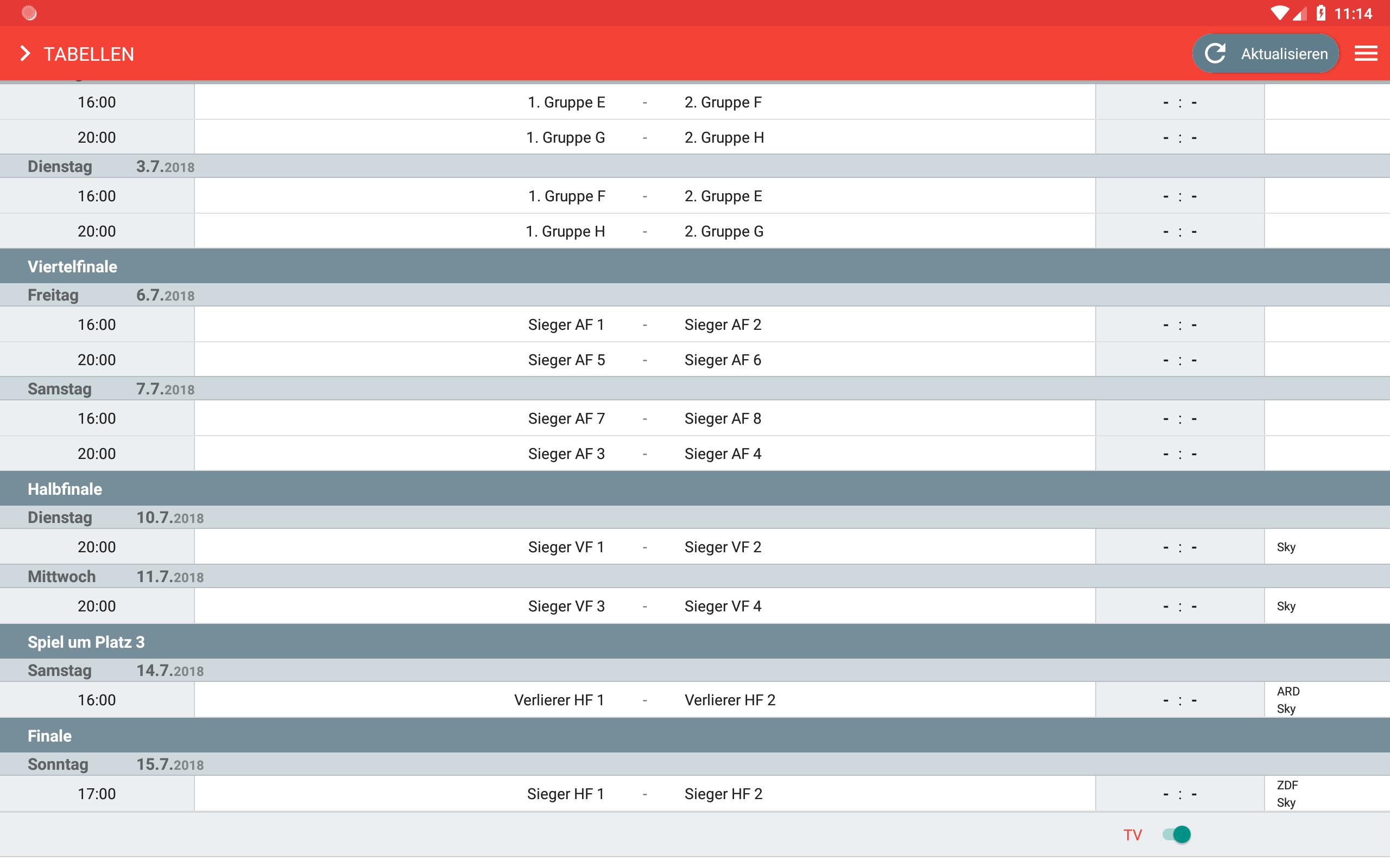 Em Spielplan App Em Spielplan App