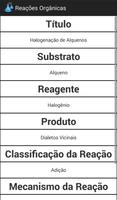 1 Schermata Reações Orgânicas