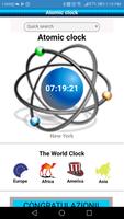 Horloge atomique Affiche