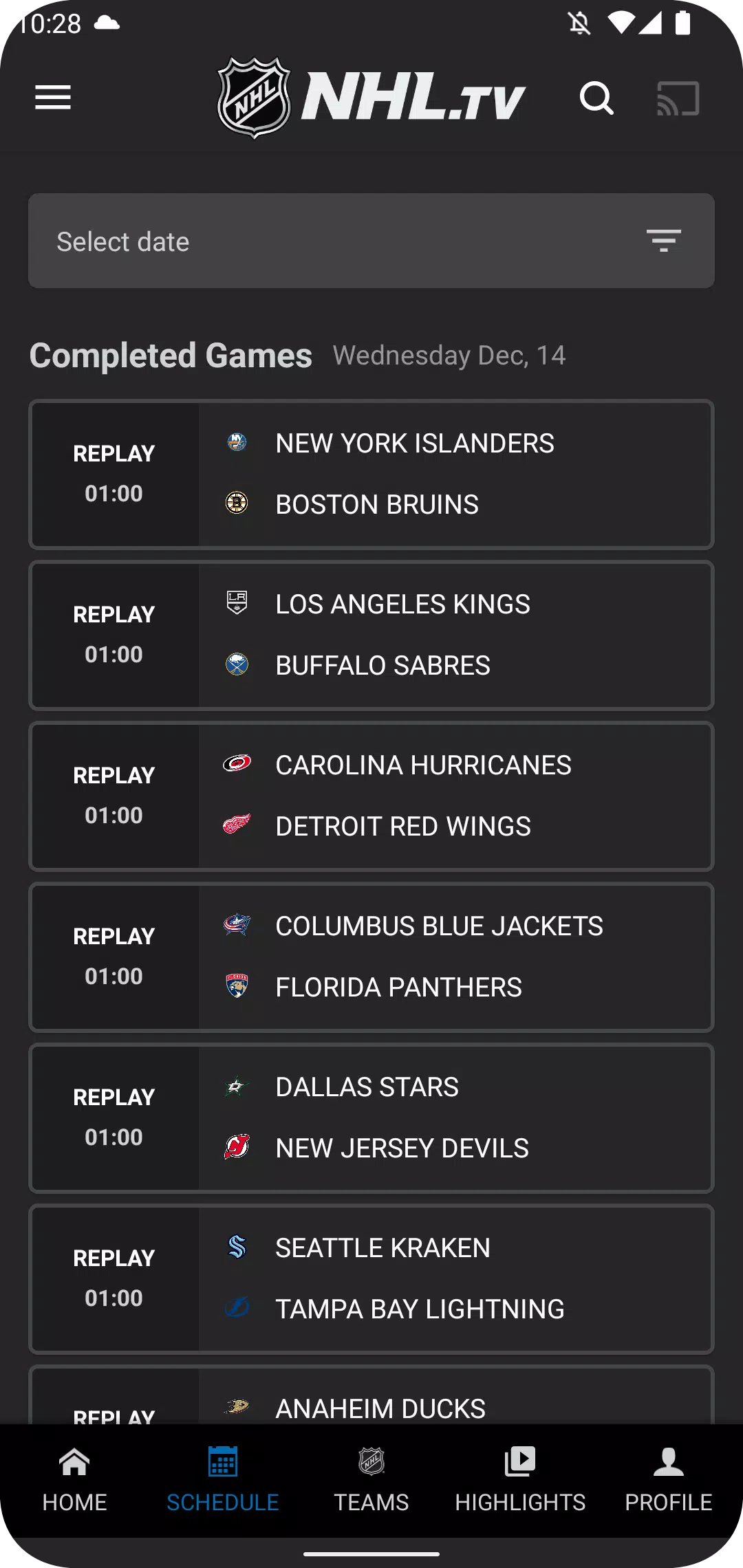 APK NHL Live Streaming For FREE untuk Muat Turun Android