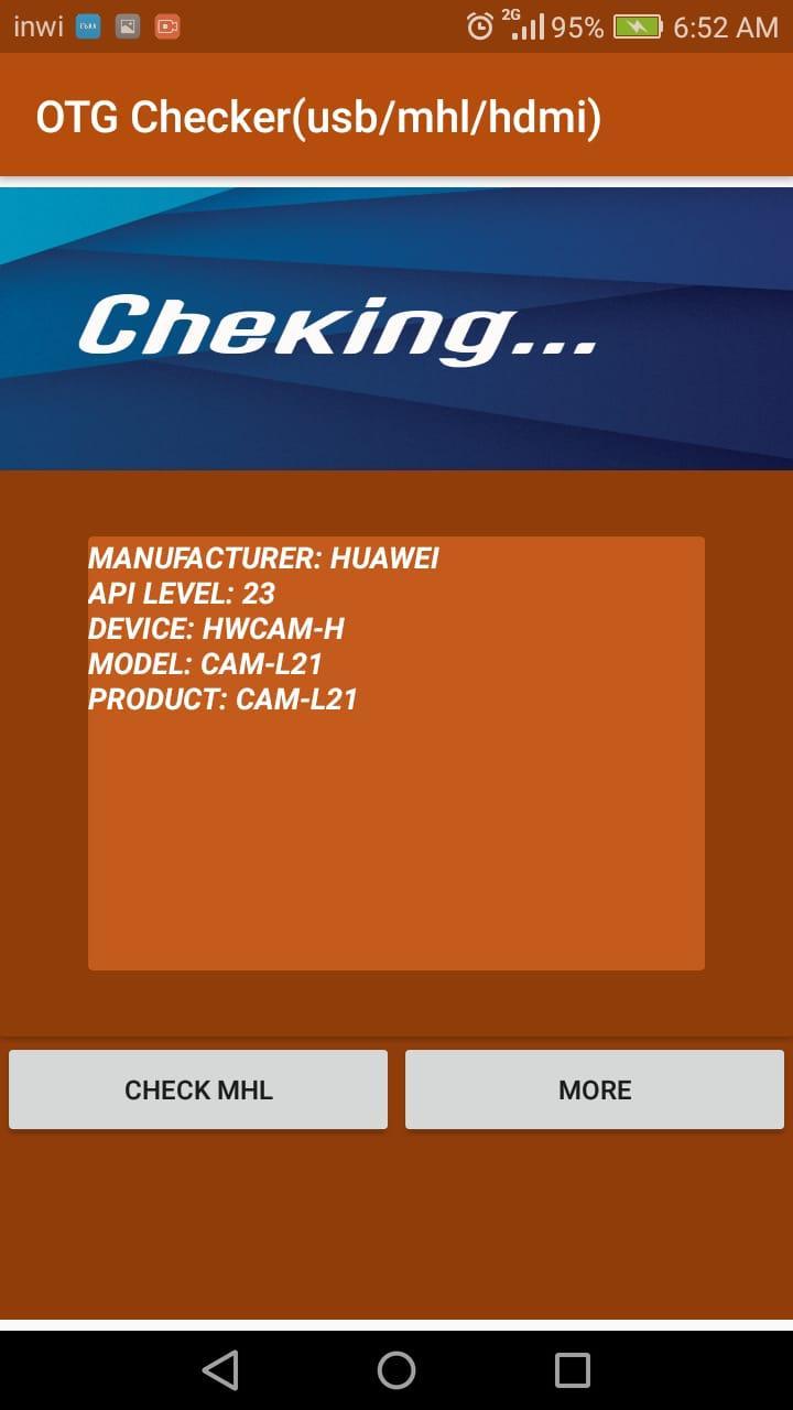 Mhl checker. Check USB.