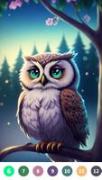 Owl Paint by Number скриншот 3