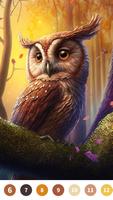 Owl Paint by Number скриншот 1