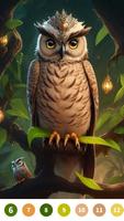 Owl Paint by Number скриншот 2