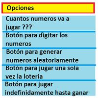 Simulación juego de la loteria Cartaz