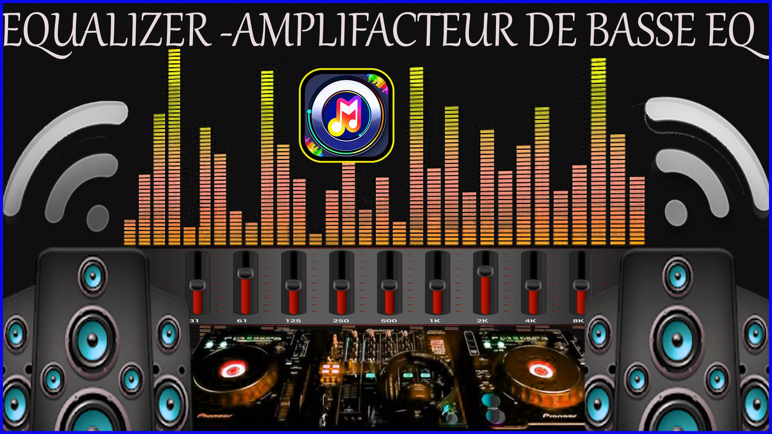 Music player mp3 Amplifier and Equalizer EQ 2019 APK للاندرويد تنزيل