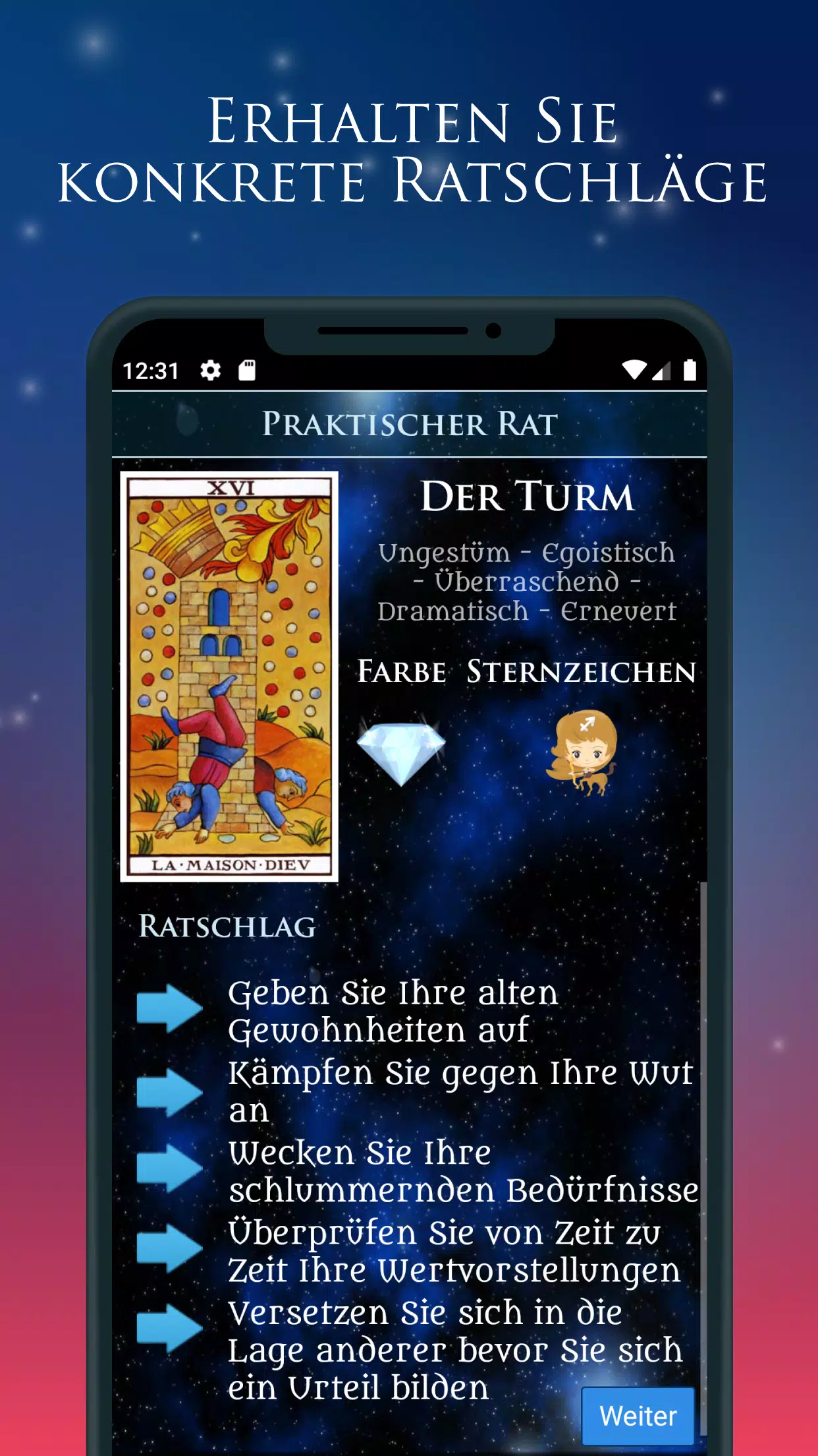 Tarot Liebe - Kartenlegen APK für Android herunterladen