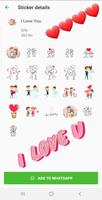 Romantic Love Stickers WAStick-poster
