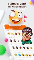 Emoji Launcher- Love emoji & gif stickers Ekran Görüntüsü 1
